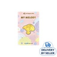 Sanrio My Melody Showa Higasa 0.1 gram 999 Fine Gold Bar