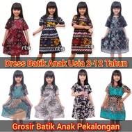 TERLARIS GROSIR BATIK ANAK PEKALONGAN (BISA COD) Baju Batik Anak Perempuan umur 2 3 4 5 6 7 8 9 10 11 12 Tahun Terbaru - Dress Anak Batik Perempuan Murah - Baju Anak Murah - Batik Anak Usia 2-12 Tahun - Baju Pesta Anak Lucu - Dress Batik Anak Murah | B