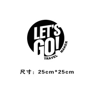 Miếng Dán Cửa Sổ Xe Lets Go Off-Road Self-Driving Car Sticker Tank 300 Jeep Creativity Personalized 