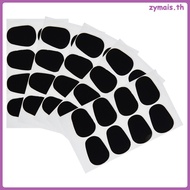 60 Pcs Clarinet Mouthpiece Pads Alto Tenor Saxophone Patch 2.50X2.00X0.10CM Black  zymais