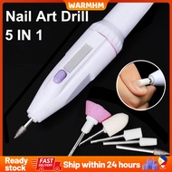 5 In 1 Professional MINI Electric Nail Drill Kit Machine Exfoliating Test Nail Grinder Manicure Pedicure Grinding Polishing Nail Art Sanding File Pen Tools