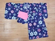『優花梨和服專賣』兒童改良式浴衣(YKTCK002)＊雪璇花艾莎＊90CM＊短裙＊