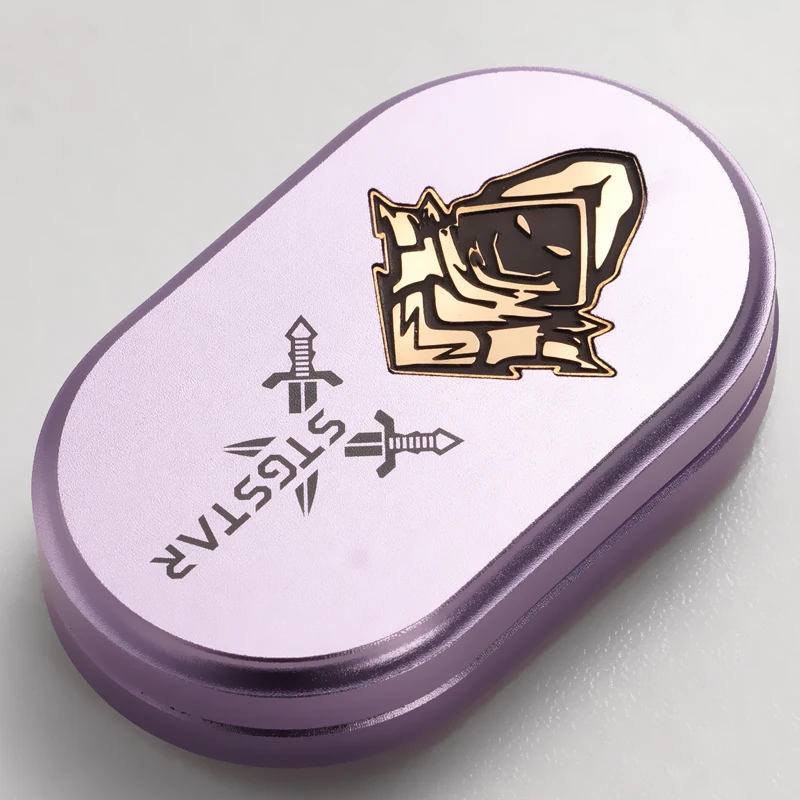 new Fidget Toy EDC Decompression Slider Metal Push Spin Stress Relief Gadget for Adults Anxiety Reli