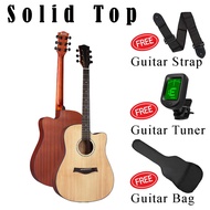 Solid Top Acoustic Guitar. acoustic guitar / Gitar  package Acoustic Acoustic Guitar Introduction Ac