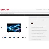 SHARP NEW 2025 50'' / 55'' / 65'' / 75'' AQUOS 4K UHD GOOGLE TV, Dolby Atmos,Dolby Vision HJ6000X 4T