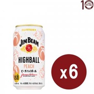 JIM BEAM - Jim Beam 桃子 Highball (罐裝) 6x350毫升