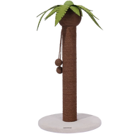 ต้นมะพร้าว Zeze แผ่นและเสาสำหรับข่วน Papan Garukan Kucing น่ารัก