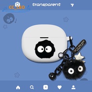 For Baseus AirGo AS01 Case Cute Totoro Briquette Keychain Pendant Baseus AirGo AS01 Silicone Soft Ca