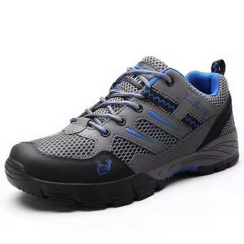 Men Outdoor Shoes Hiking shoes Sports Waterproof Trekking Shoes Nubuck Couple Mesh