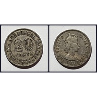 Malaya and British Borneo Coin, 20 Cents 1954.