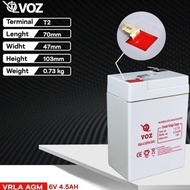 Voz Battery Dry Battery Battery Toy Car Motorcycle Battery 6v 4Ah 4.5Ah