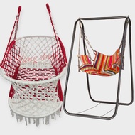 Baby Swing with Stand - Duyan Cradle for 2 Months to 12 Years, Soft Fabric Basket and Sturdy Frame B