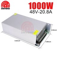 Switching Power Supply S-1000-48 DC 48V 20.8A 1000W Lampu Transformer untuk Lampu LED Stage Power Ad