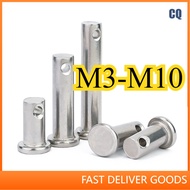 304 stainless steel pin flat head with hole pin cylindrical positioning pin M3/M4/M5/M6/M8/M10 * L8-