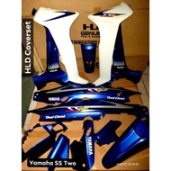 COVERSET YAMAHA SS2 Sticker siap tampal / SS TWO BLUE HLD