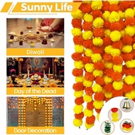 1.5M 2025 Deepavali Decorations Diwali Marigold Haning Ornament Happy Diwali Flower String