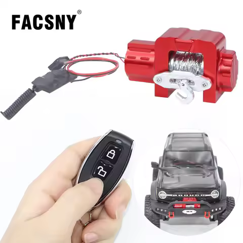 TRX4M RC Metal Simulated Winch With Controller System Wireless Winch For 1/18 RC Crawler Car Trx4-M 