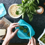 美國 Stasher 大站站矽膠密封袋-湖水藍