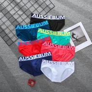 Aussiebum Men's Cotton Briefs Fashion Color Sweat-Absorbent Breathable