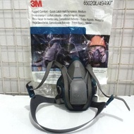 3M 6502QL REUSABLE HALF FACE MASK RESPIRATOR MEDIUM