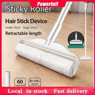 19/24cm Sticky Lint Roller Detachable Rod Pet Hair Roller Extra Sticky Lint Roller Refill