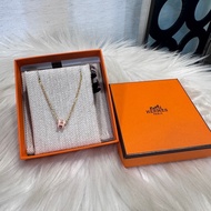 Hermes Mini POP H粉項鍊 近全新