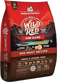 Stella &amp; Chewy's Wild Red Dry Dog Food Raw Blend High Protein Grain &amp; Legume Free Red Meat Recipe, 21 lb. Bag