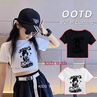 (24 Hours Delivery) In 2025 Girls Short Sleeve T-Shirt 1 Cotton Printed A682