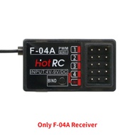 lunmao HotRC DS-4A 2.4G 4 Channel Single Hand Radio Transmitter with 4Ch Receiver for RC Car boat Dr