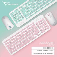 Alcatroz JellyBean U2000 USB Wired Keyboard and Mouse Combo