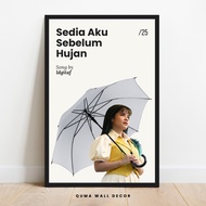 Aesthetic IDGITAF Wooden Poster Wall Decoration Available I Before the Rain - Minimalist Indie Music