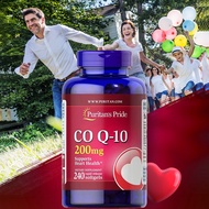 【สินค้าพร้อมส่ง】Puritans Pride CO-Q10 โคเอนไซม์ 200 mg / 240 Softgels