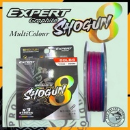 EXPERT GRAPHITE SHOGUN X8 300m Braid line tali benang multicolour