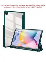 Samsung Galaxy Tab S6 Lite 10.4 A8 10.5 S7 11 S8 Plus S7 FE 12.4 S8 11英寸 S9 S9FE S9Plus 平板電腦保護套，附筆套