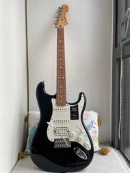 Fender Strat Electric Guitar - HSS Black with casing &amp; new string set