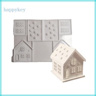 HAP Silicone Miniature House Shaped Home Decoration Mold Gypsum Jewelry Making Mould