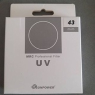 SUNPOWER TOP2  MRC UV 43mm 多層鍍膜保護鏡 保護鏡