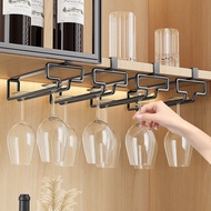Wine Glass Red Wine Glass Holder Perforation-Free Hanging Goblet Cabinet Household Goblet Storage Ra