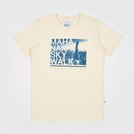 Mahanakhon Skywalk Cotton T-Shirt City View Off Swhite Size Xl