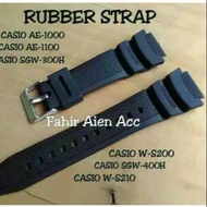 Strap Casio W-S200 W-S210 WS210 WS200 SGW-300H SGW-400H AE-1000 AE-1100 Watch Free Pen