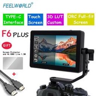 台灣現貨富威德Feelworld F6 PLUS V2 6寸IPS攝影監視器 HDMI 4K 3Dlut觸摸  露天市集