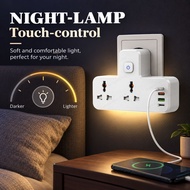 USB C Power Socket 2 Universal Outlets 2500W PD 20W QC3.0 Fast Charger 3 USB Ports Multi Adapter