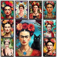 F-Frida Kahlo Art Canvas Poster Print Wall Art Living Room Bedroom Home Decor Gift YPWG