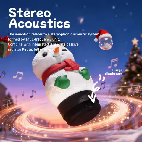 Outdoor Home Restaurant Snowman Ambient Night Light Sleeping Scene Speaker Christmas Decoration Ster