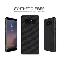 Nillkin Samsung Galaxy Note 8 Synthetic Fiber Case Carbon Black Cover Casing