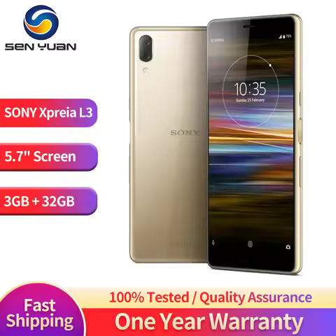 Sony Xperia L3 Octa-core 5.7" 3GB RAM 32GB ROM 13MP+2MP Dual Camera LTE 4G Fingerprint Android Smart