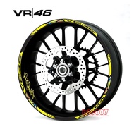 Spot motorcycle decals reflective stickers rim striped color wheel rim sticker suitable for VR46 17-