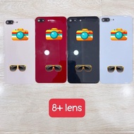 Case back for iPhone 8 plus, glass back with outer camera glass border for iPhone 8+, iPhone 8+