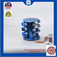 Spice carousel/Stainless steel multifunctional rotating spice rack for kitchen/ round 12 jar rotatin