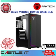FANTECH PULSE CG75 RGB Middle Tower PC Case SIDE TEMPERED CLASS / PC CASING (CG75BK)